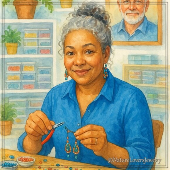 Raw Rough Blue Kyanite Dagger Pendant ~ Copper Wire Wrapped + 21" Figaro Chain - Picture 10 of 12